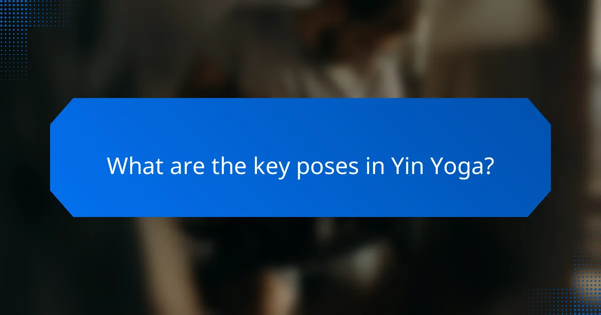 What are the key poses in Yin Yoga?